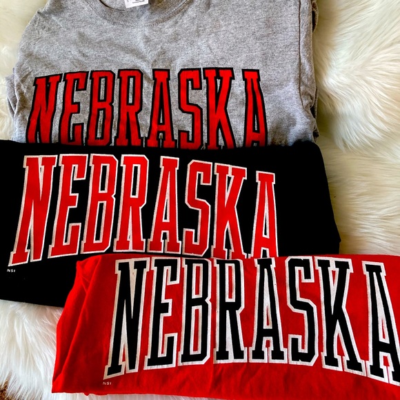 Gildan Tops - Set of 3 Nebraska T-shirts